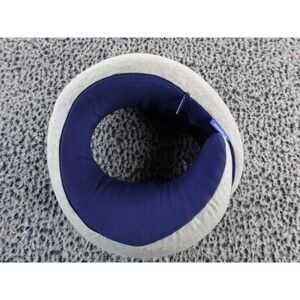 Ostrichpillow Neck Pillow Travel Comfort Zip Pouch Carabiner Gray Blue